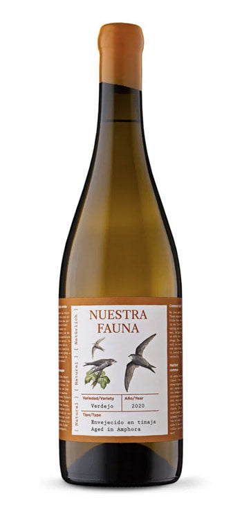 Vino Bianco "Nuestra Fauna Verdejo Natural en Tinaja"