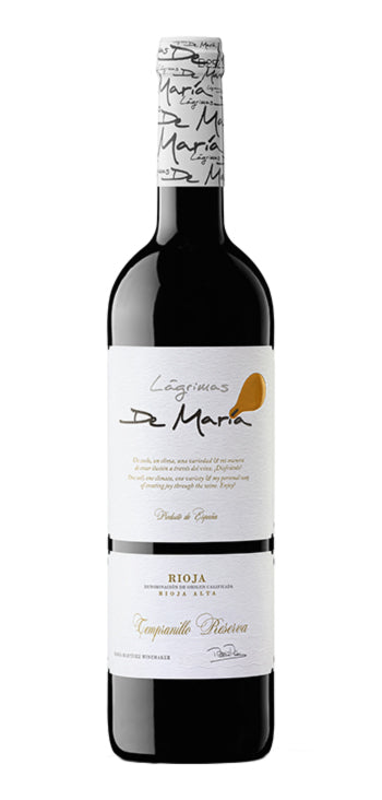 Vino Rosso "Lágrimas de María Tempranillo Reserva"